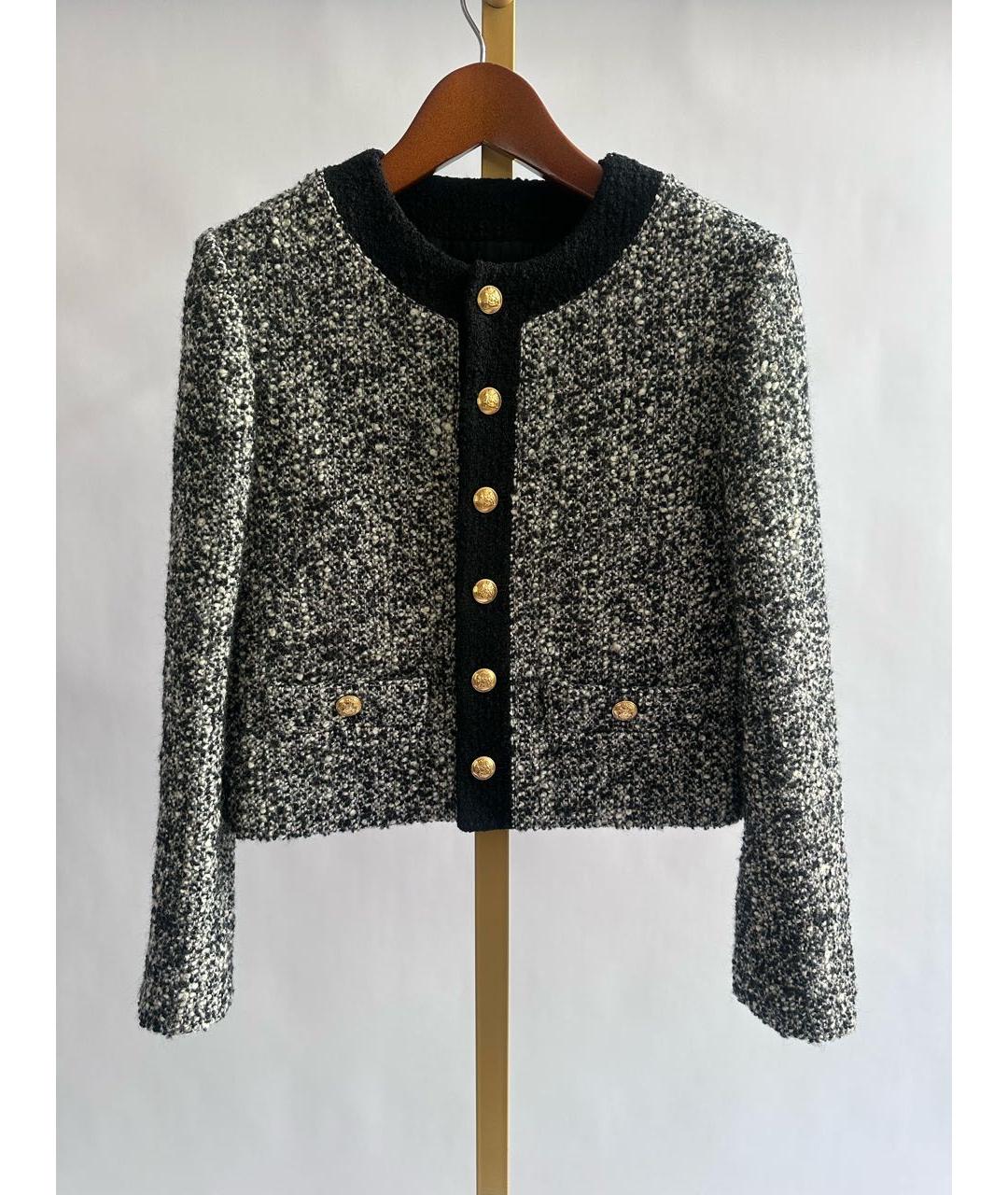 CELINE Мульти твидовый жакет/пиджак, фото 5