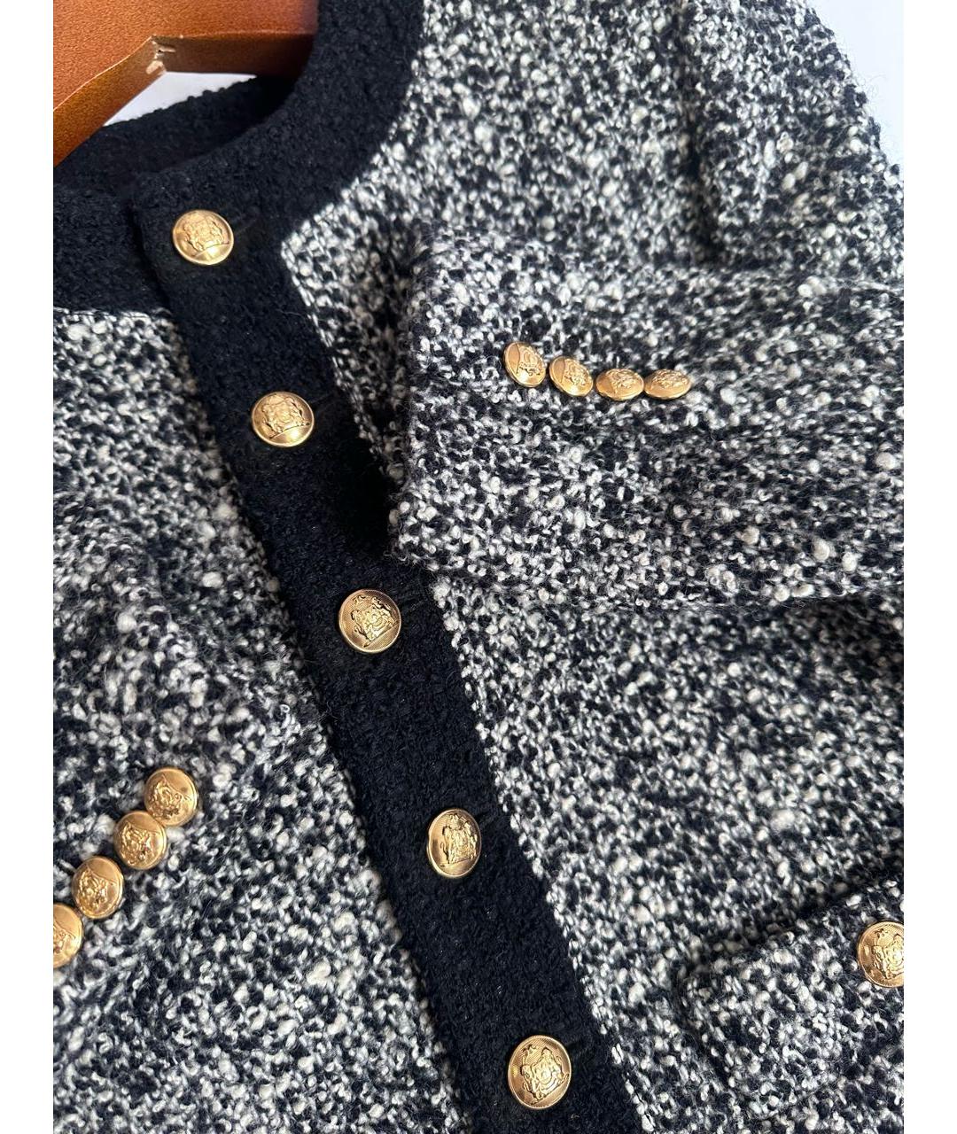 CELINE Мульти твидовый жакет/пиджак, фото 7