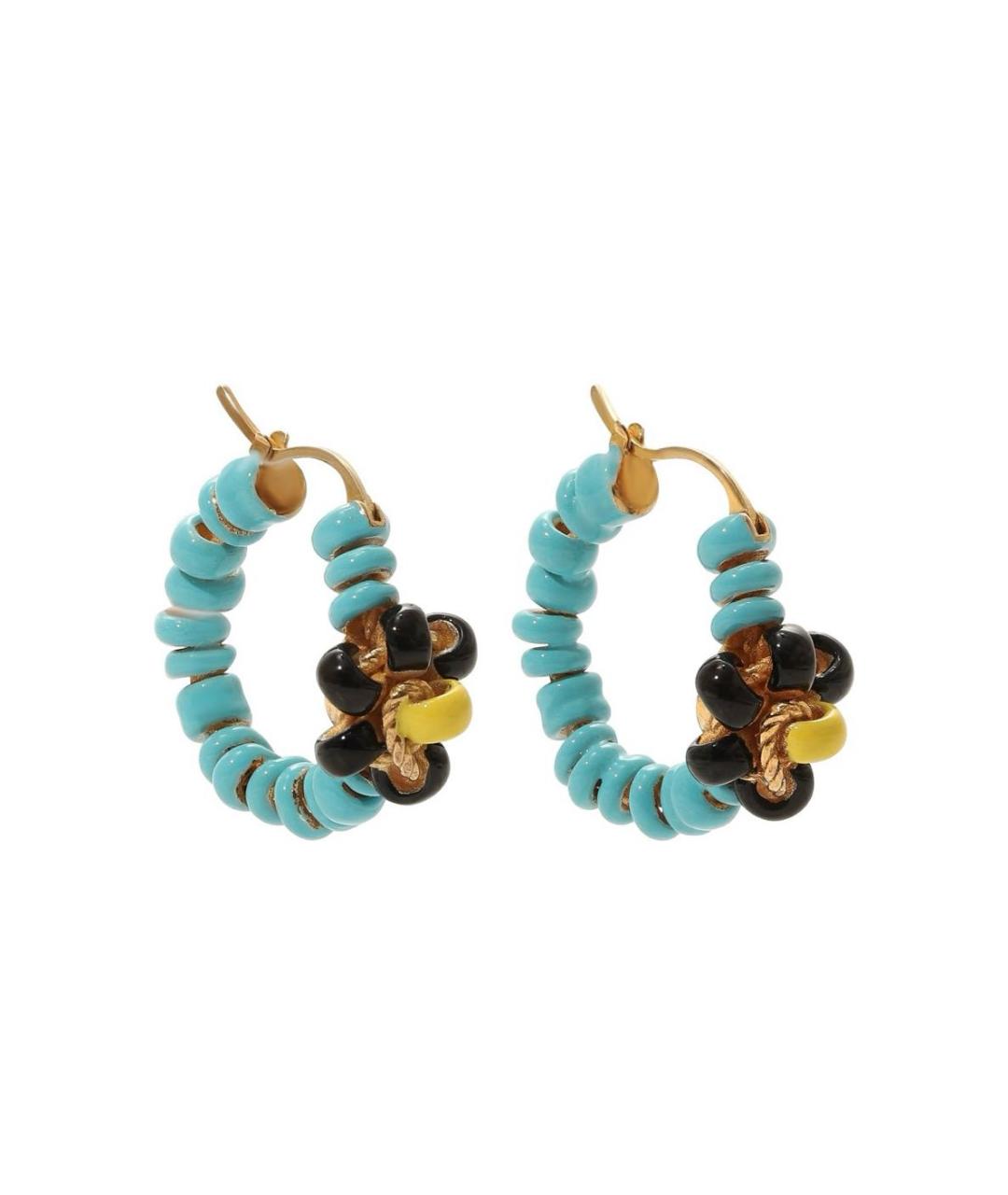 BOTTEGA VENETA Голубые керамические серьги, фото 2