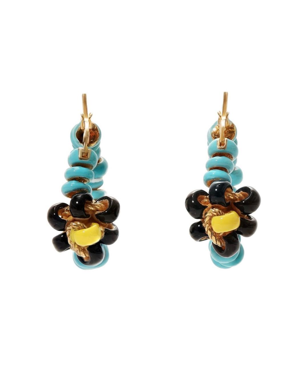 BOTTEGA VENETA Голубые керамические серьги, фото 1