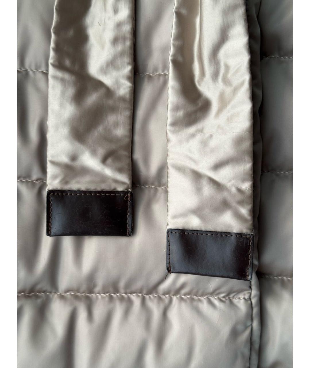 'S MAX MARA Бежевый полиэстеровый пуховик, фото 4