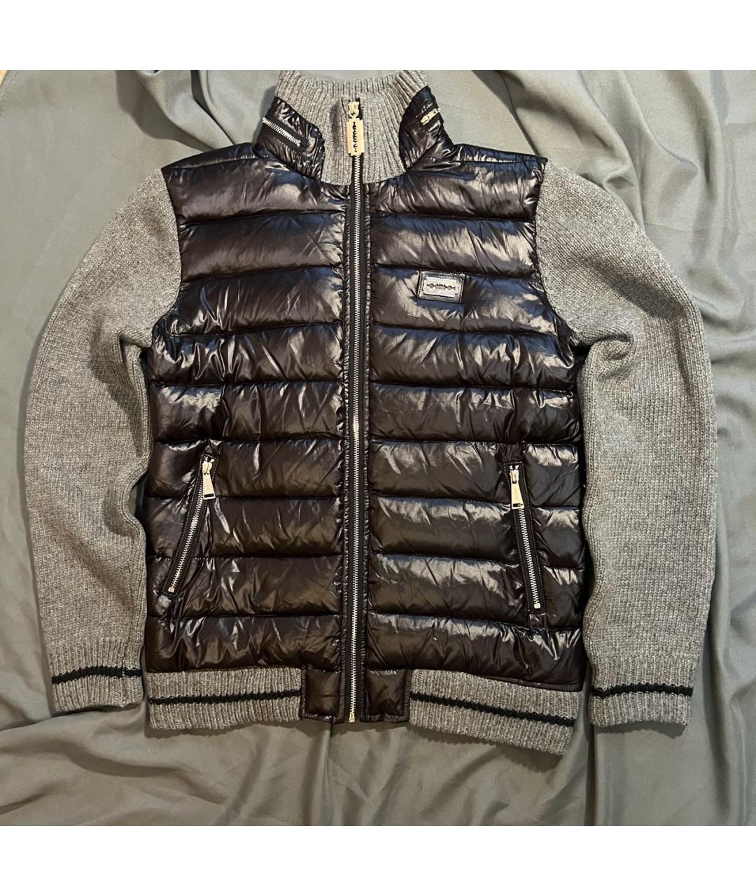 PHILIPP PLEIN Серая шерстяная куртка, фото 8