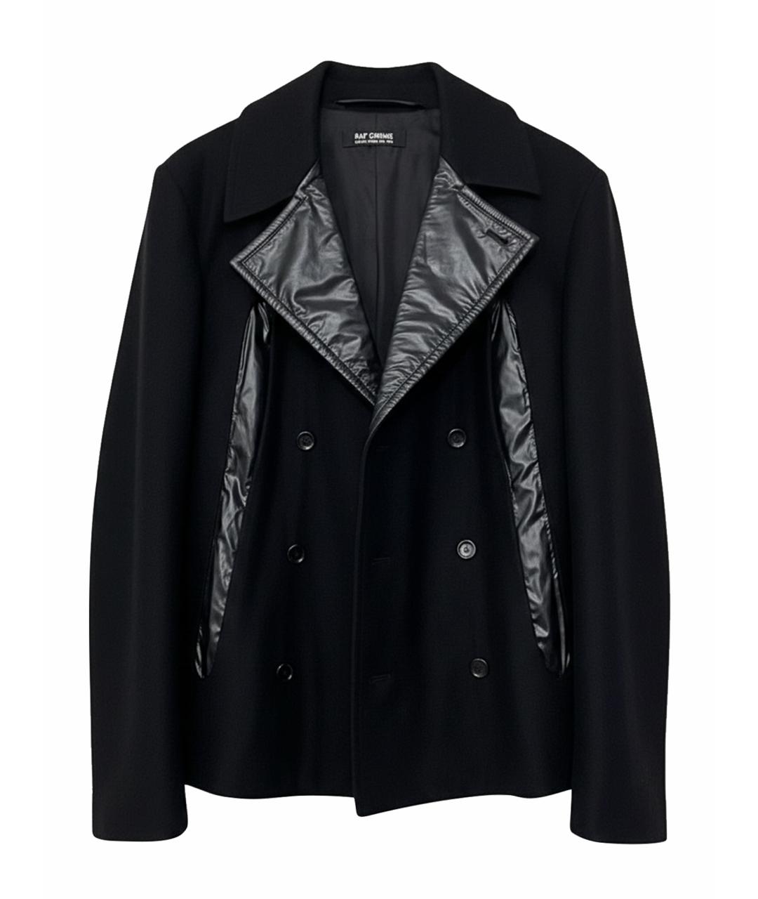 RAF SIMONS Черное шерстяное пальто, фото 1