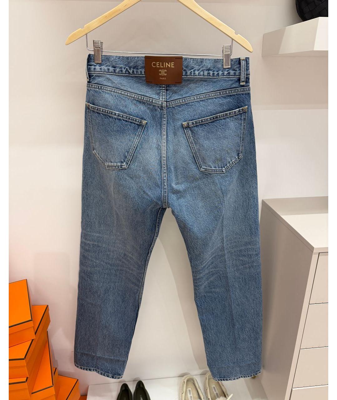 CELINE Хлопковые прямые джинсы, фото 3