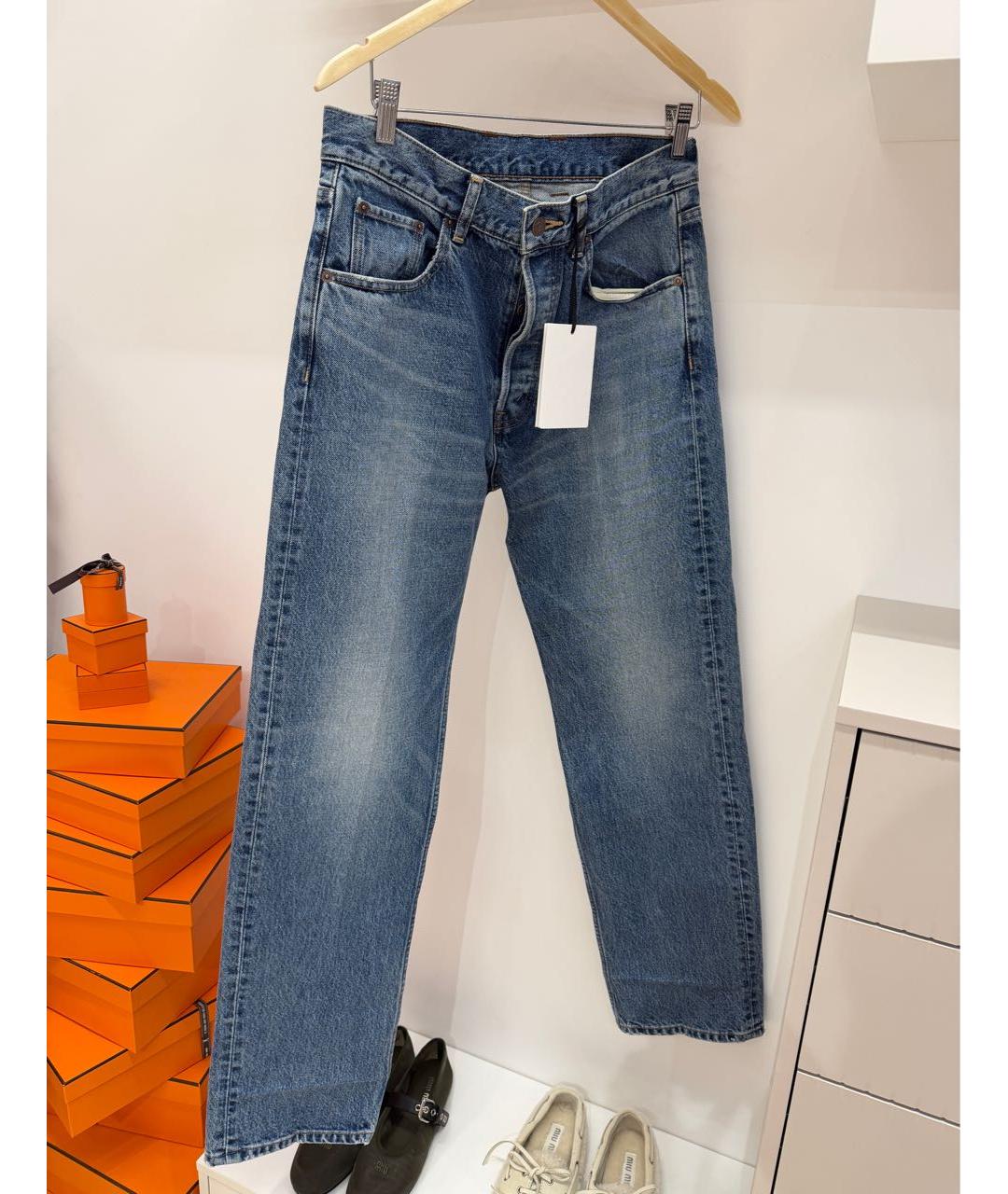 CELINE Хлопковые прямые джинсы, фото 4