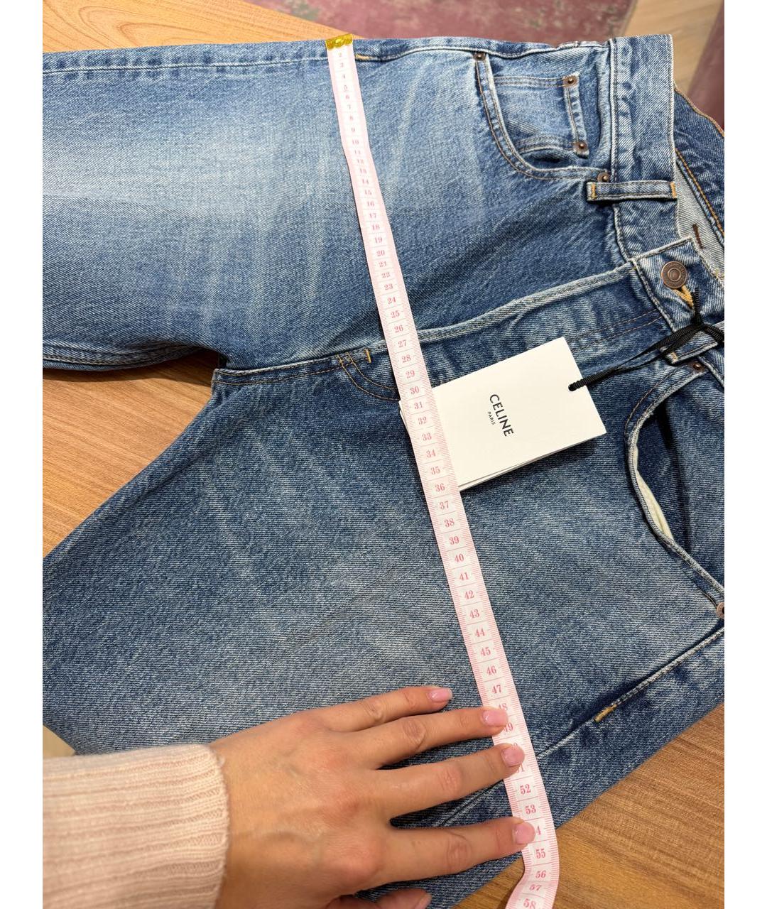 CELINE Хлопковые прямые джинсы, фото 6