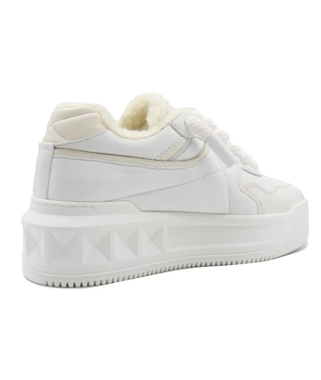 VALENTINO Белые кожаные кеды, фото 3