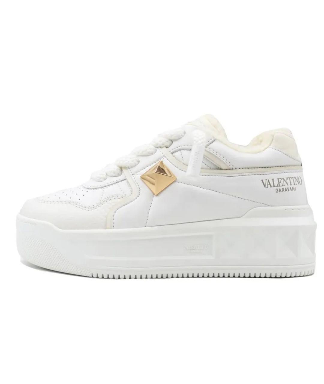 VALENTINO Белые кожаные кеды, фото 4