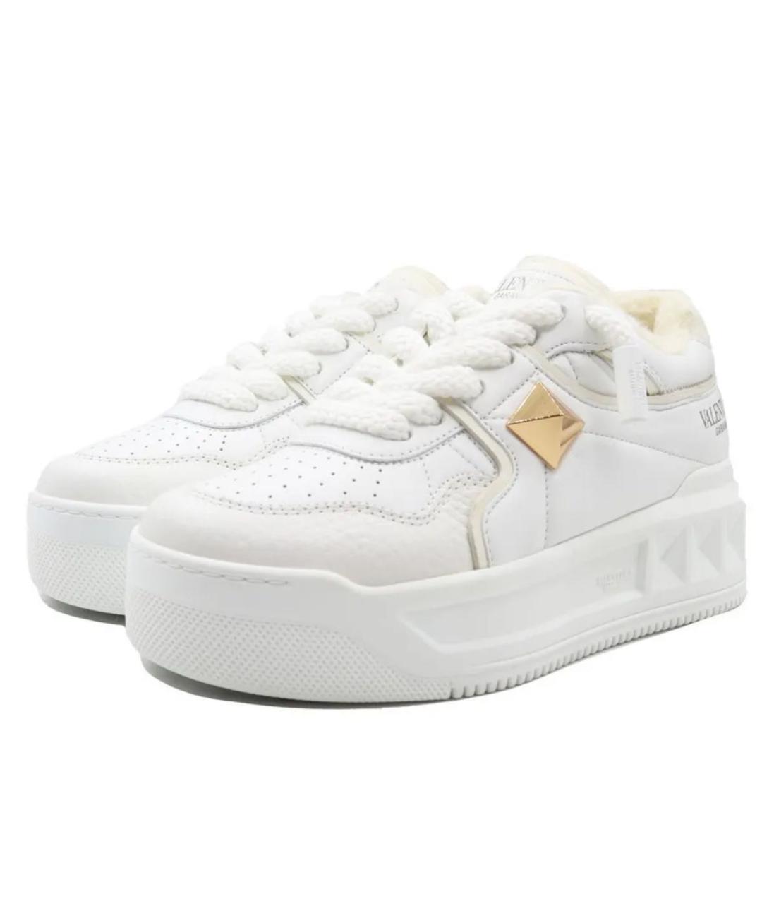 VALENTINO Белые кожаные кеды, фото 2