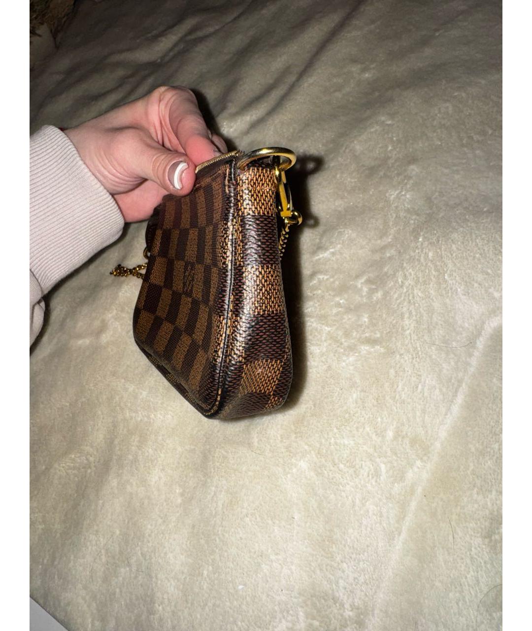 LOUIS VUITTON Коричневая сумка с короткими ручками, фото 2