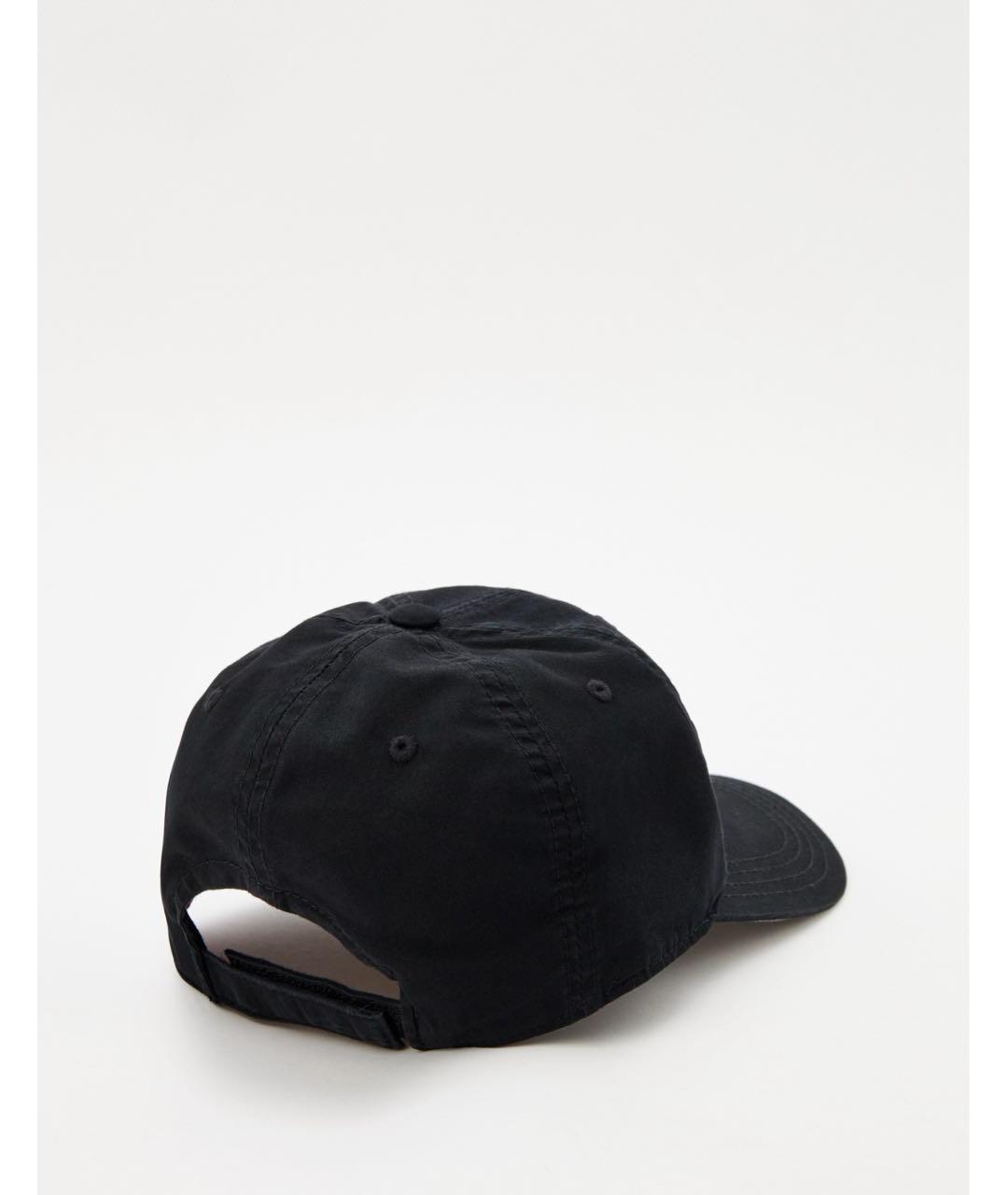 ALO YOGA Черная хлопковая кепка, фото 2