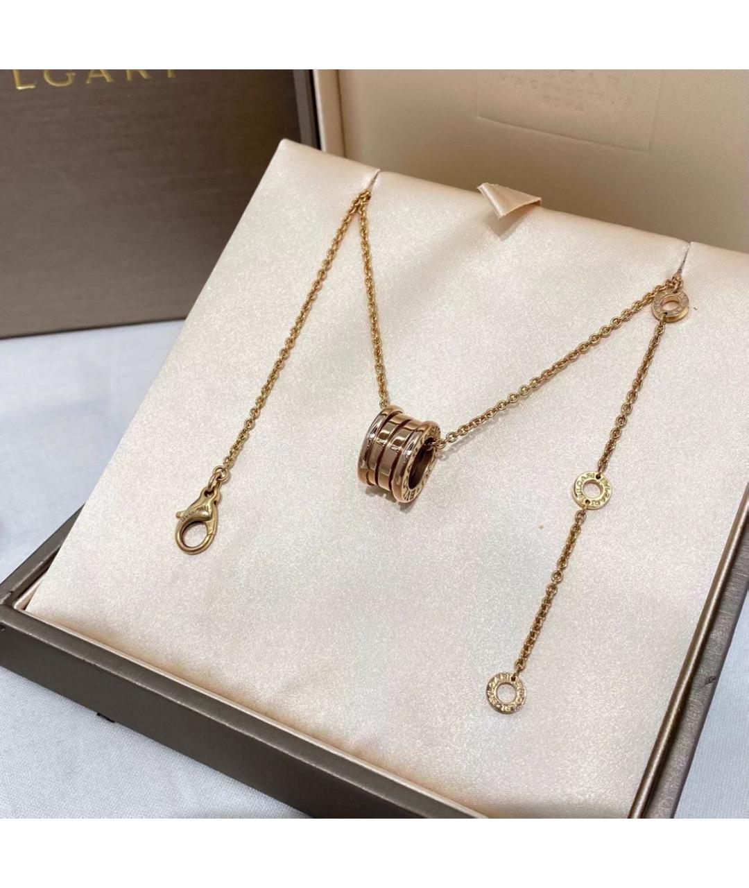 BVLGARI Золотая подвеска из розового золота, фото 5