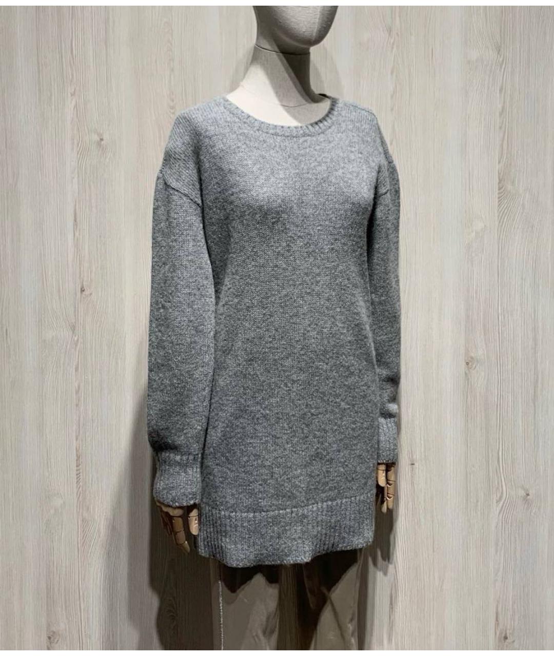 PRADA Серый шерстяной джемпер / свитер, фото 2