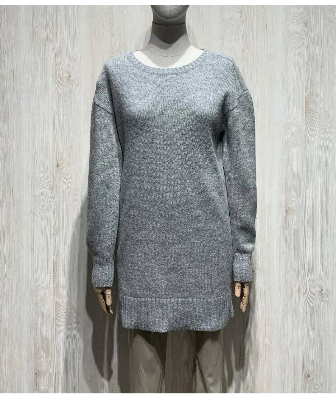 PRADA Серый шерстяной джемпер / свитер, фото 8