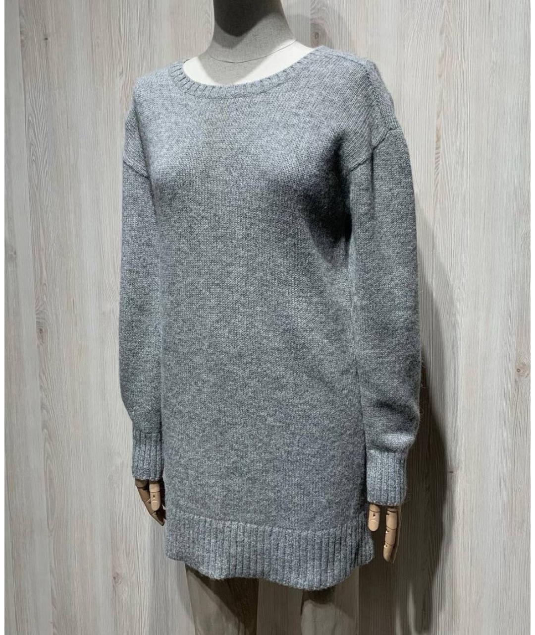 PRADA Серый шерстяной джемпер / свитер, фото 3