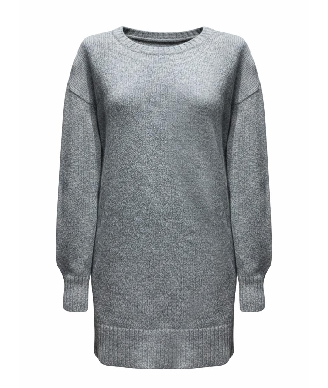 PRADA Серый шерстяной джемпер / свитер, фото 1