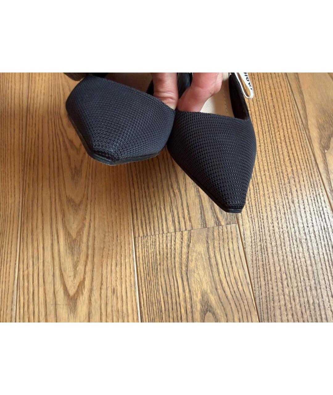 CHRISTIAN DIOR Черные текстильные туфли, фото 4