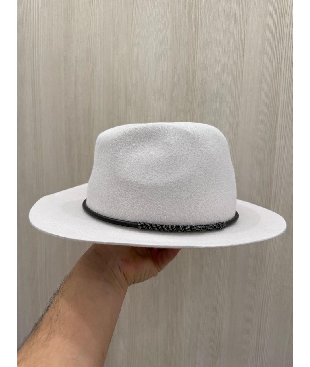 BRUNELLO CUCINELLI Бежевая шляпа, фото 2