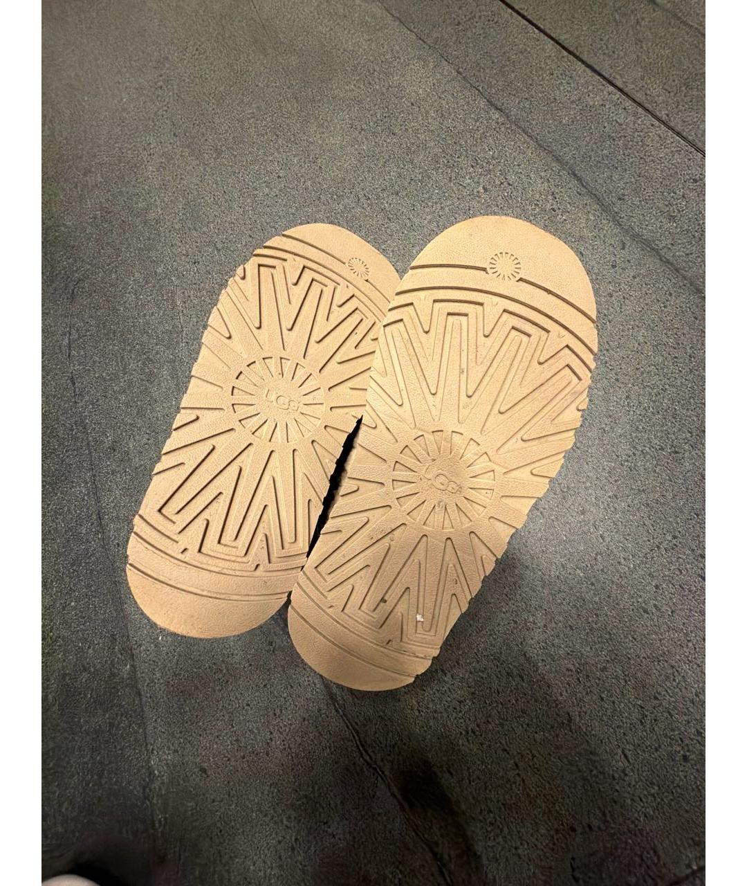 UGG AUSTRALIA Бежевые сабо, фото 4