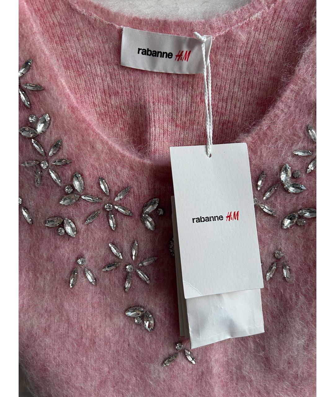 PACO RABANNE Розовая шерстяная жилетка, фото 3