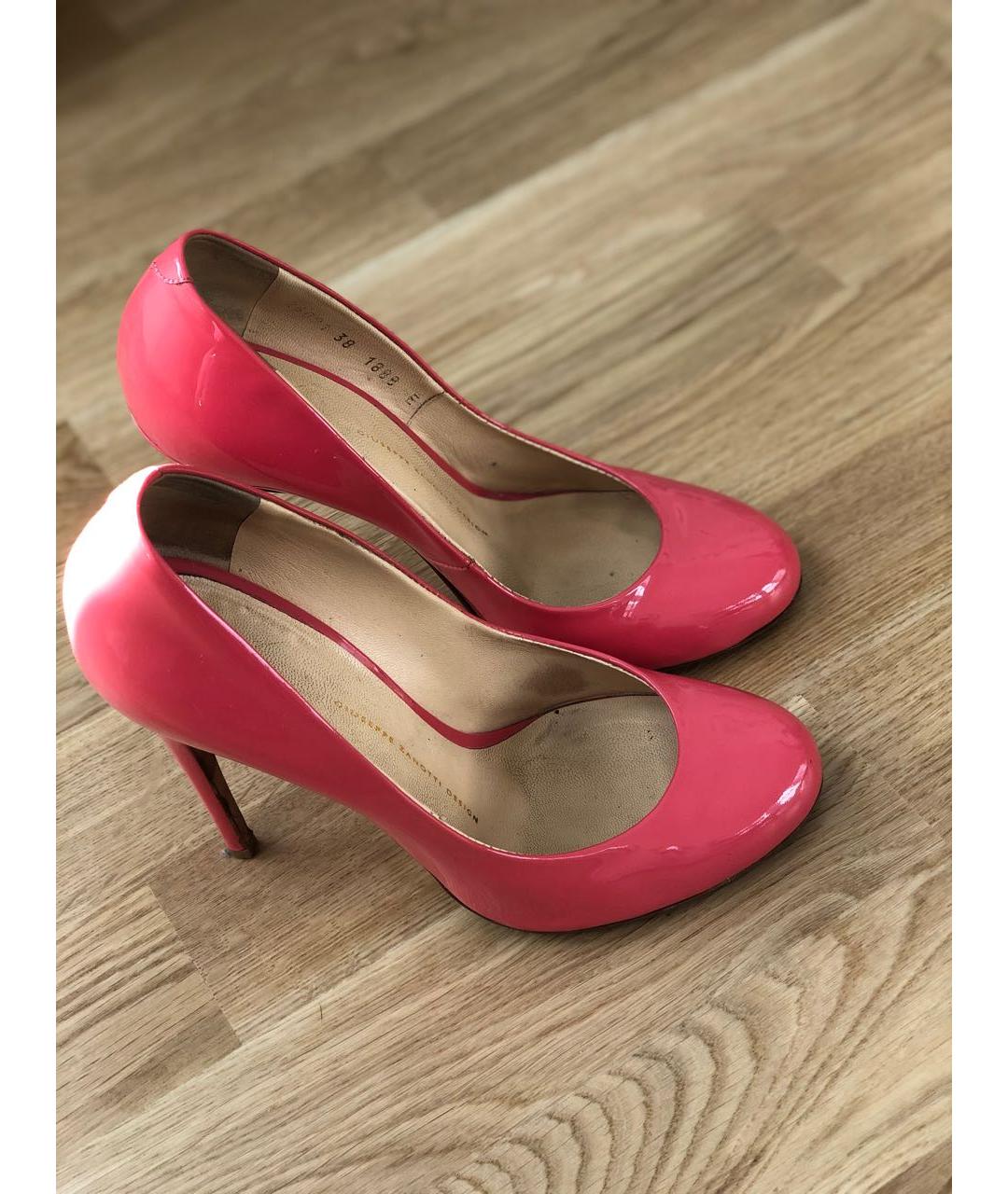 GIUSEPPE ZANOTTI DESIGN Розовые туфли из лакированной кожи, фото 4