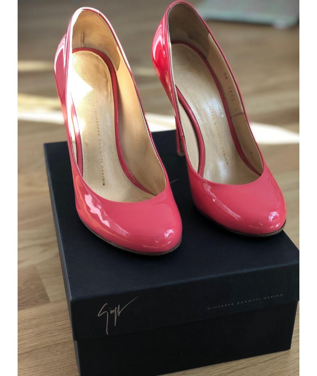 GIUSEPPE ZANOTTI DESIGN Розовые туфли из лакированной кожи, фото 2