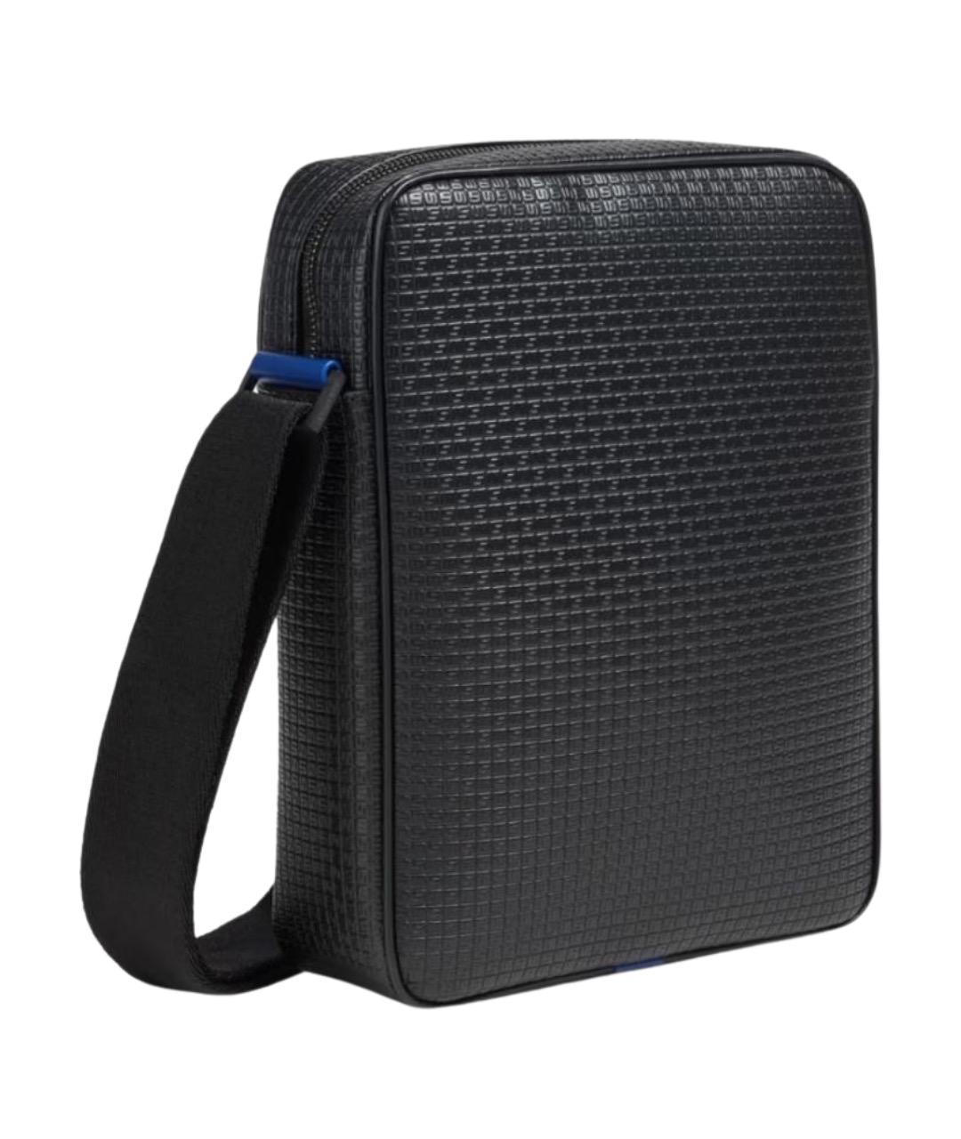 SERAPIAN Черная кожаная сумка на плечо, фото 1