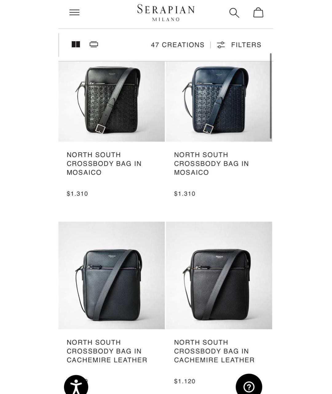 SERAPIAN Черная кожаная сумка на плечо, фото 7