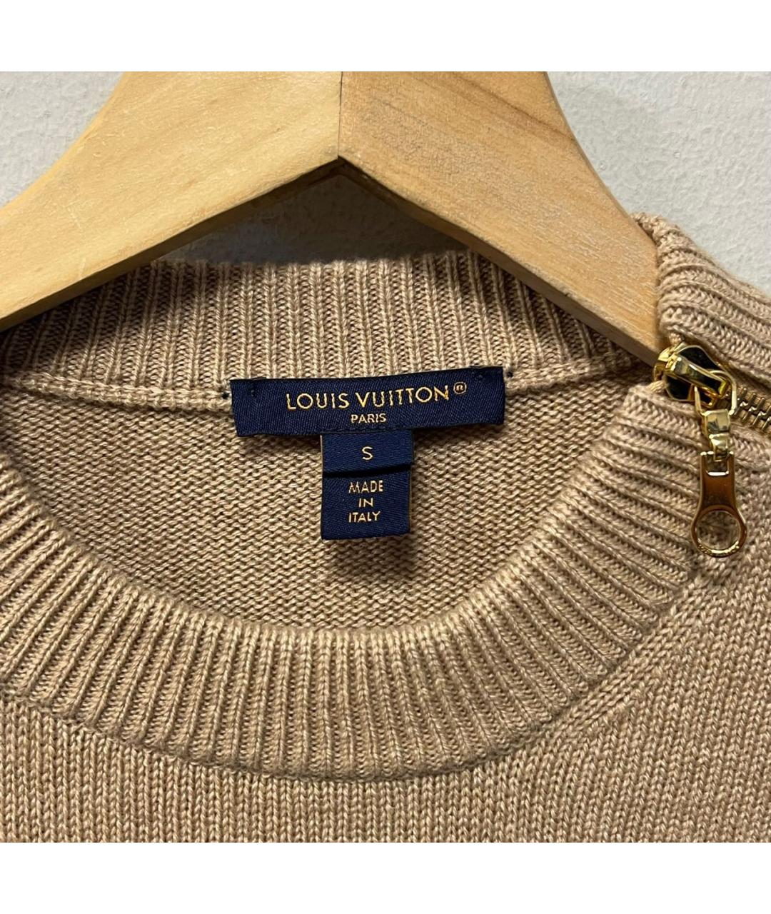 LOUIS VUITTON Бежевый кашемировый джемпер / свитер, фото 5