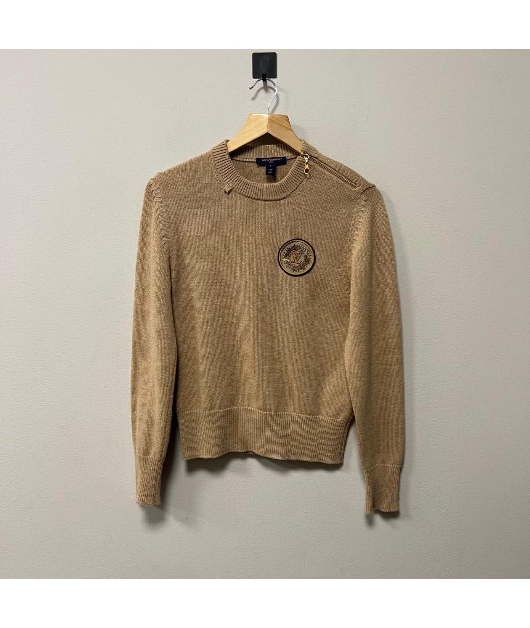 LOUIS VUITTON Бежевый кашемировый джемпер / свитер, фото 7