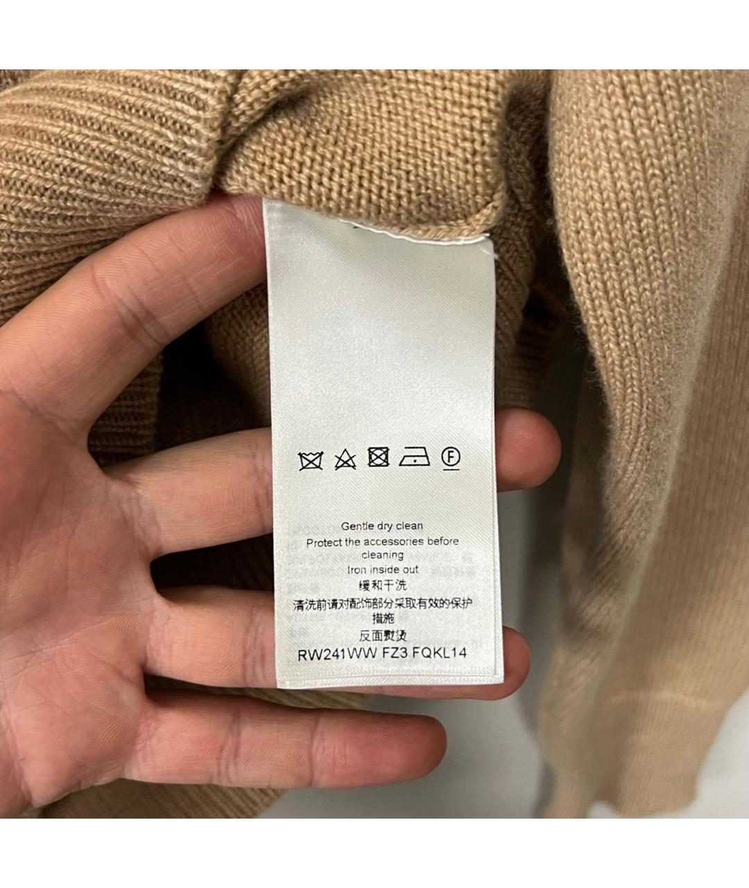 LOUIS VUITTON Бежевый кашемировый джемпер / свитер, фото 6