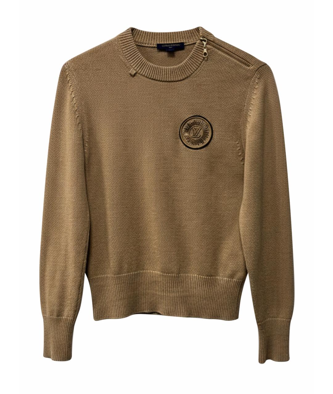 LOUIS VUITTON Бежевый кашемировый джемпер / свитер, фото 1