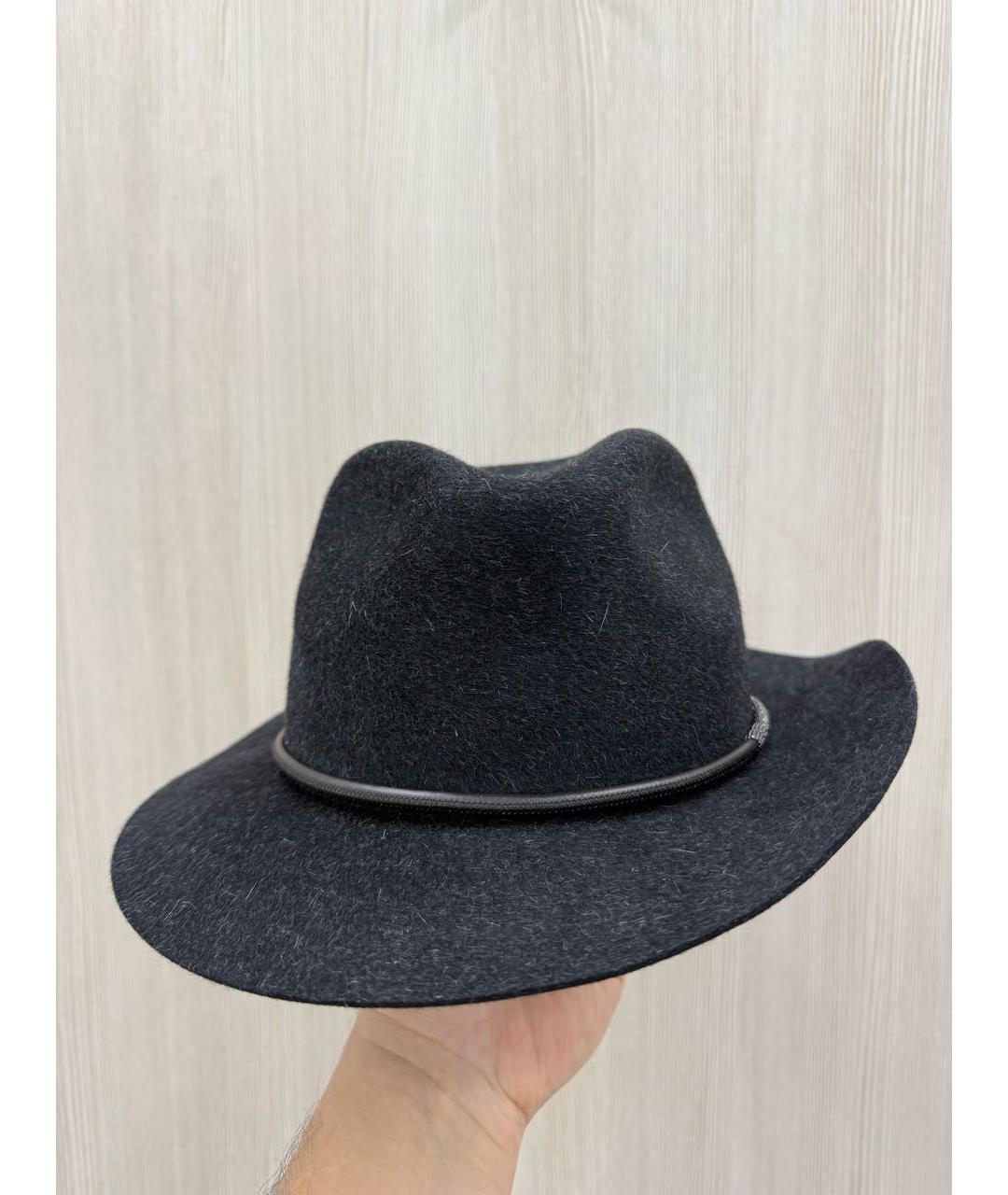 BRUNELLO CUCINELLI Черная шляпа, фото 7