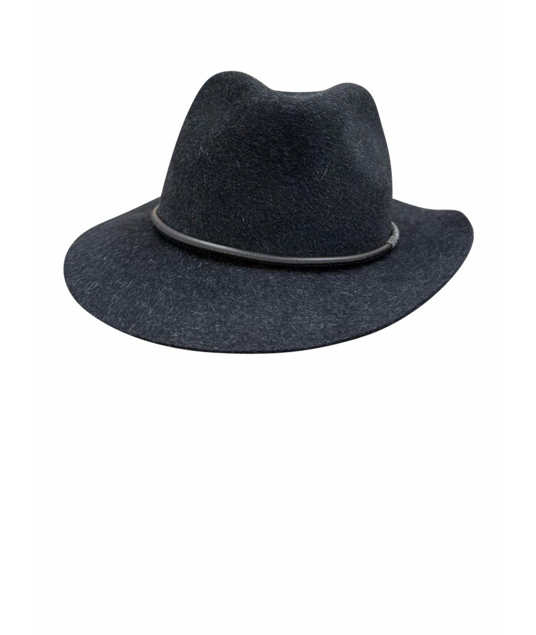 BRUNELLO CUCINELLI Черная шляпа, фото 1