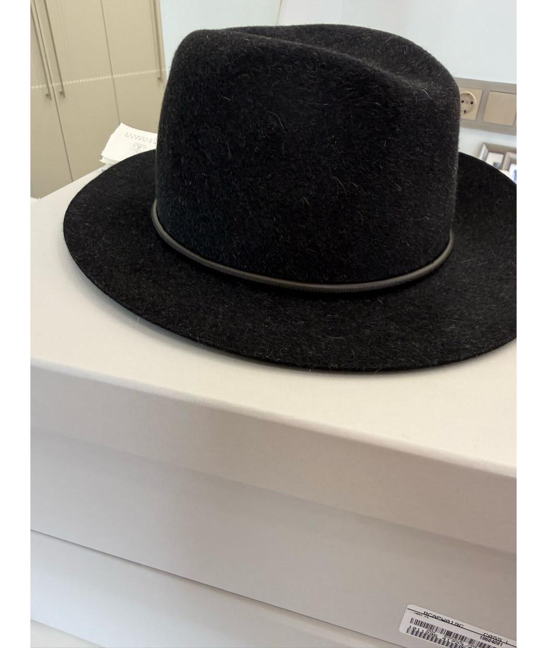 BRUNELLO CUCINELLI Черная шляпа, фото 5