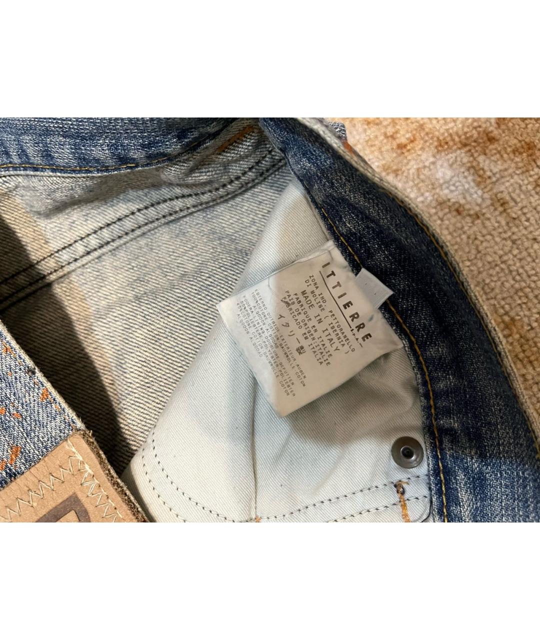 DOLCE&GABBANA Синие хлопковые джинсы клеш, фото 6