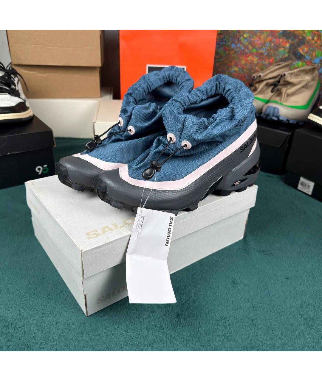 MM6 MAISON MARGIELA Темно-синие синтетические кроссовки, фото 2