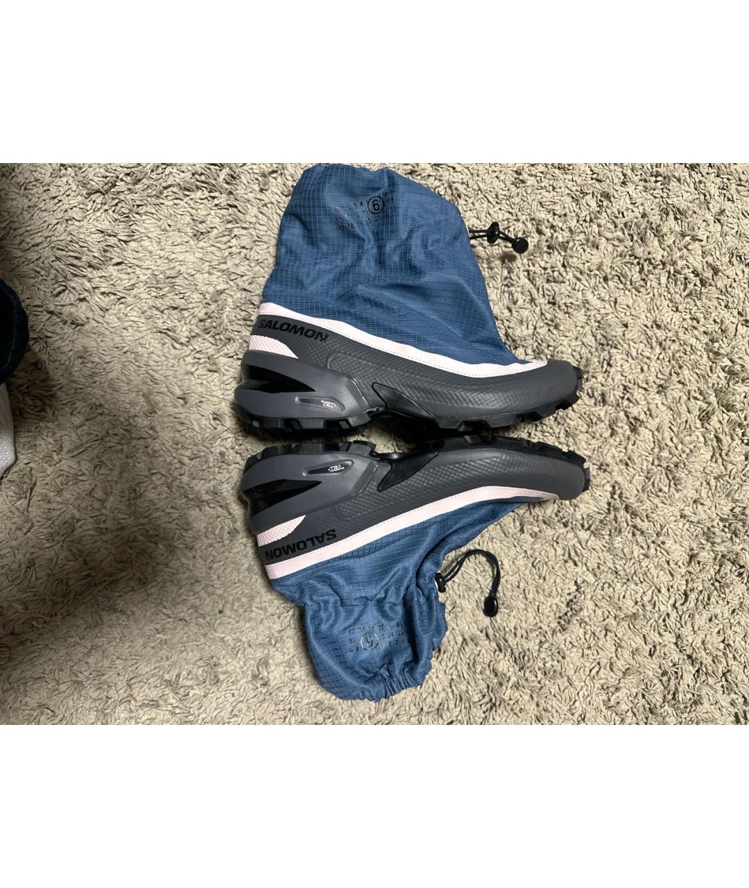 MM6 MAISON MARGIELA Темно-синие синтетические кроссовки, фото 5