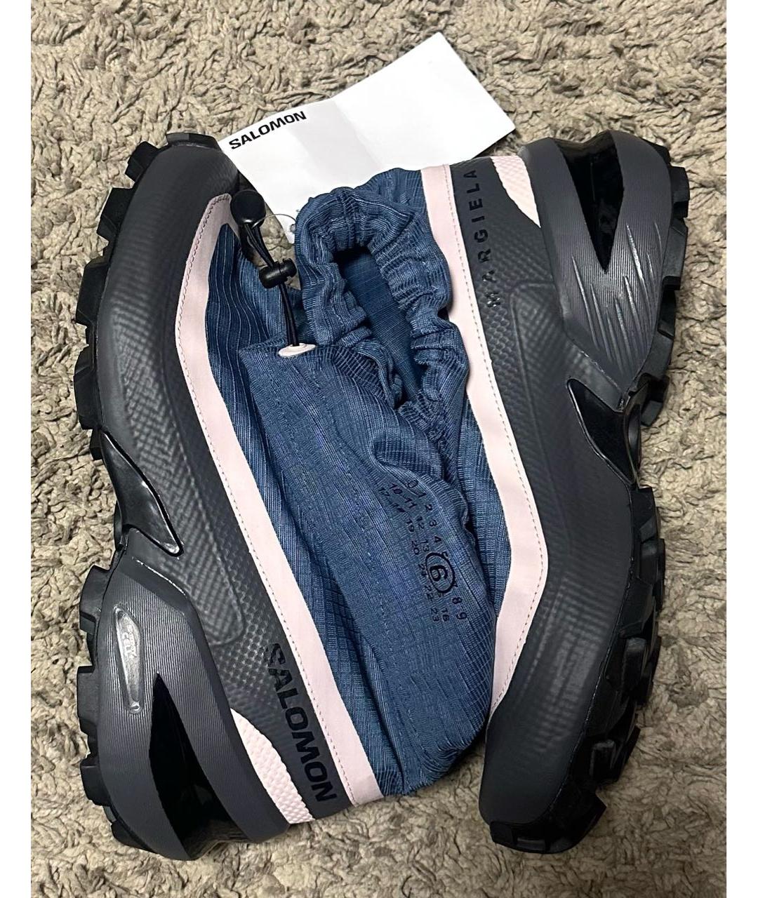 MM6 MAISON MARGIELA Темно-синие синтетические кроссовки, фото 4