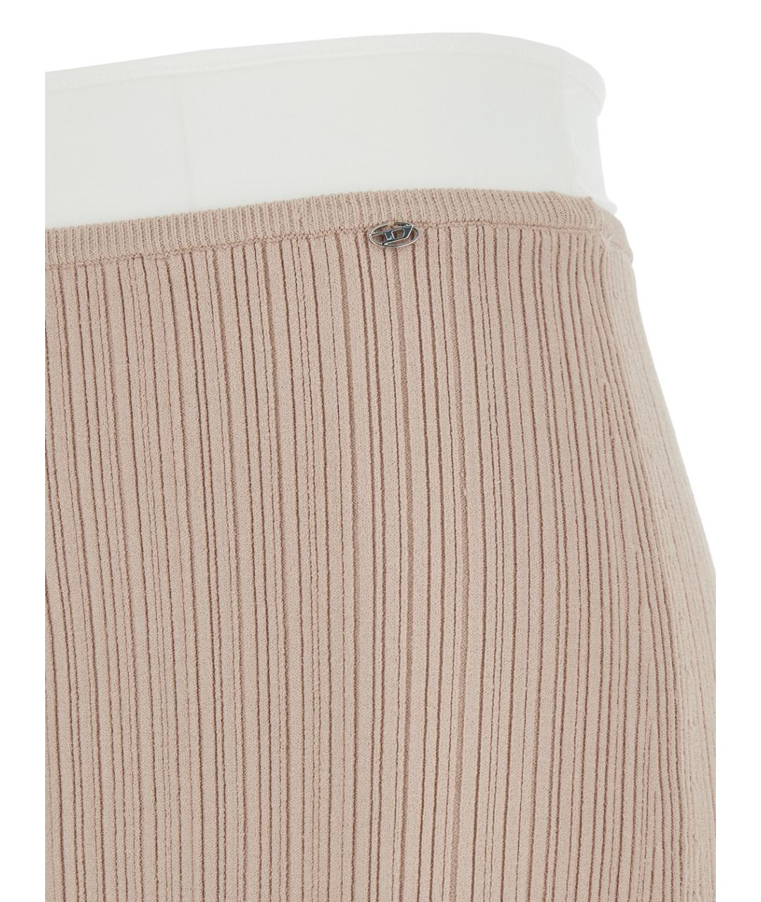 DIESEL Бежевая вискозная юбка миди, фото 3