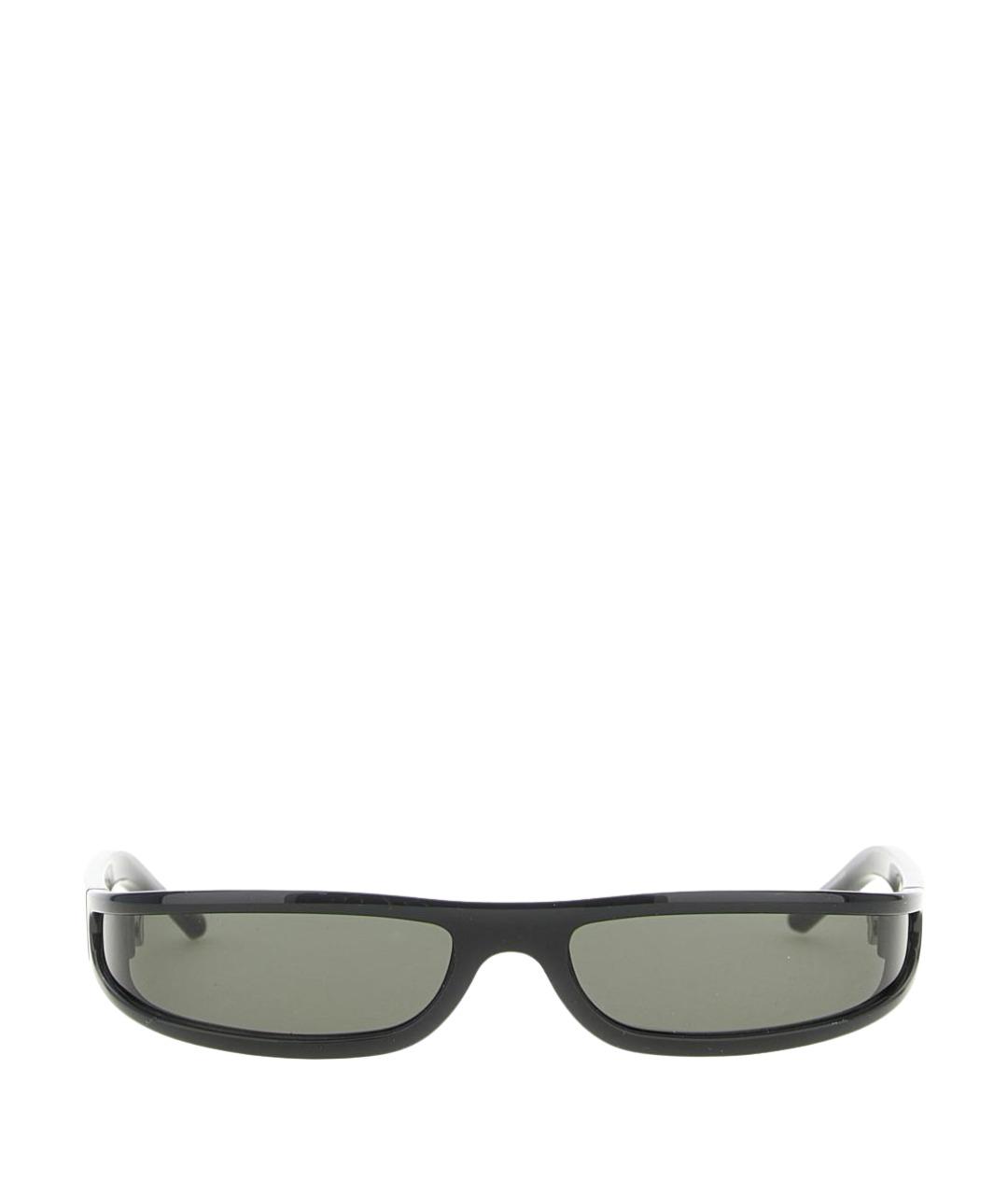 RICK OWENS Черные пластиковые солнцезащитные очки, фото 1