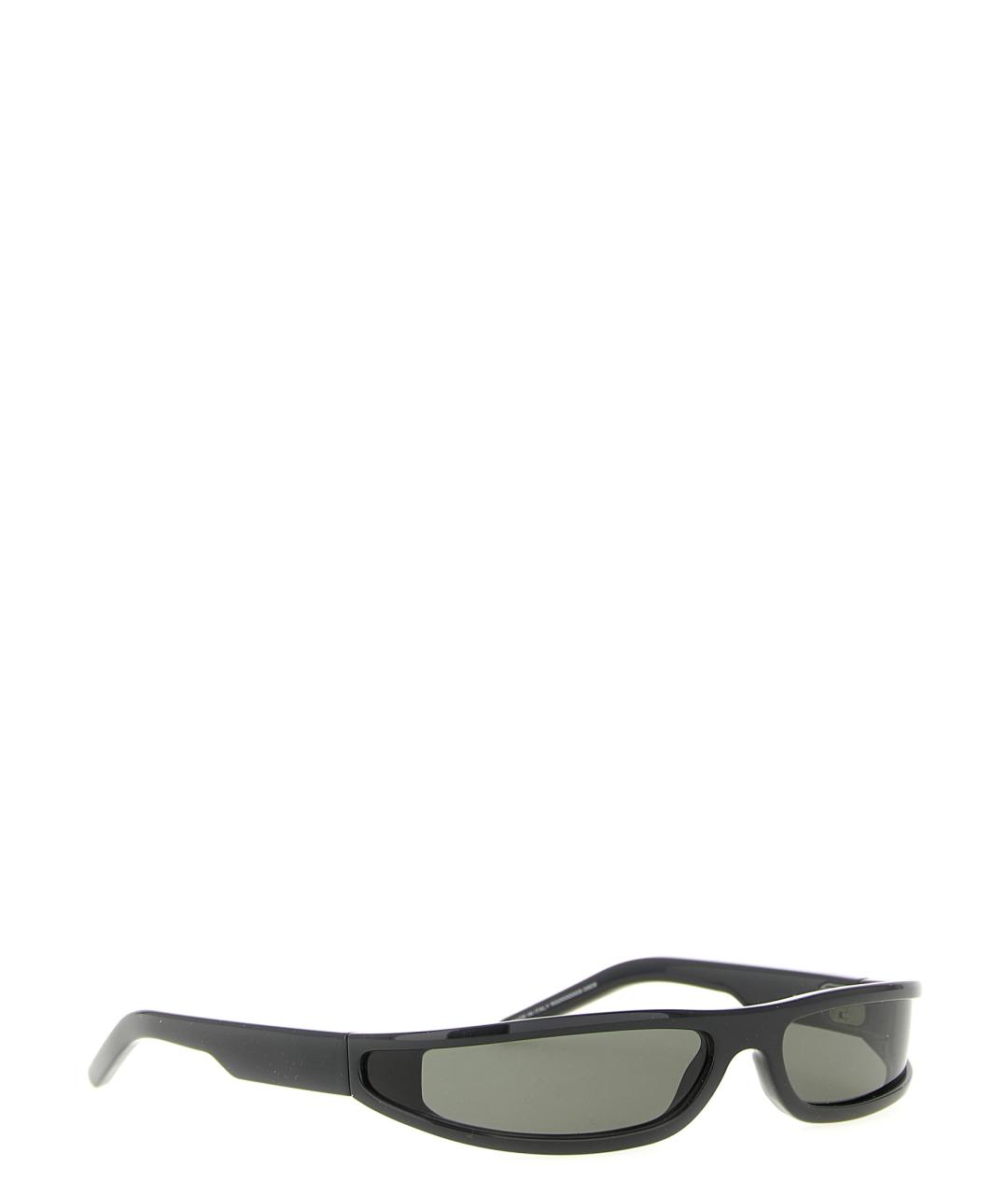 RICK OWENS Черные пластиковые солнцезащитные очки, фото 2