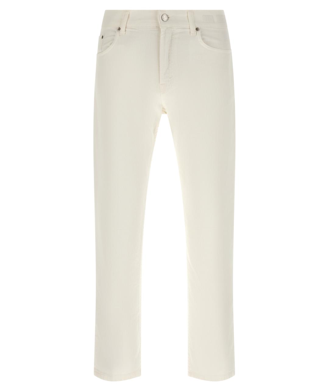 DEPARTMENT 5 Белые хлопковые прямые джинсы, фото 1