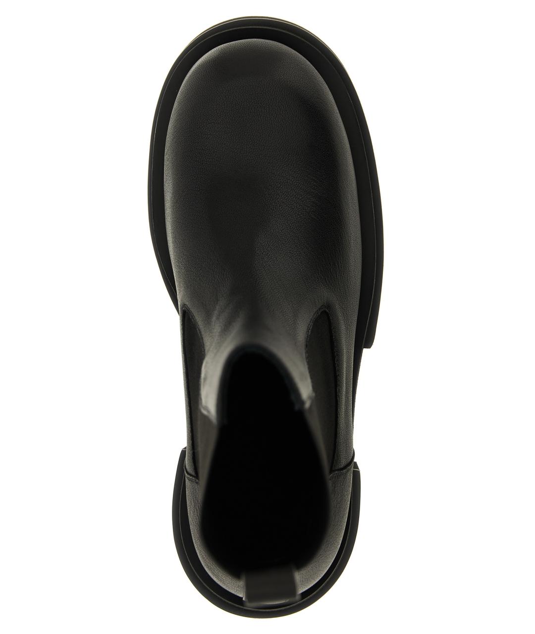 RICK OWENS Черные кожаные высокие ботинки, фото 4