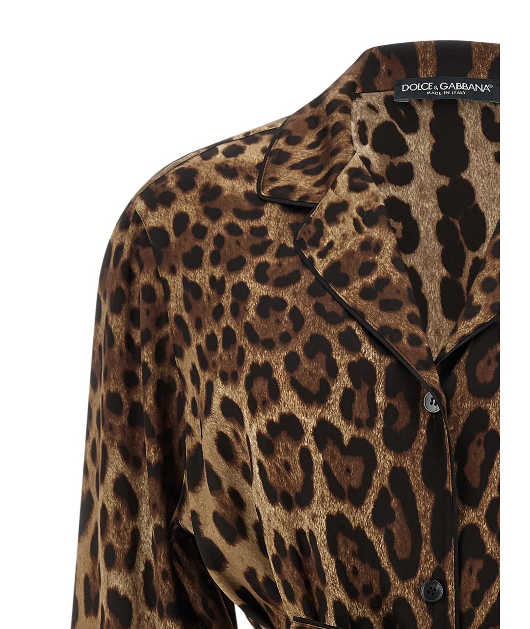 DOLCE&GABBANA Мульти шелковая блузы, фото 3