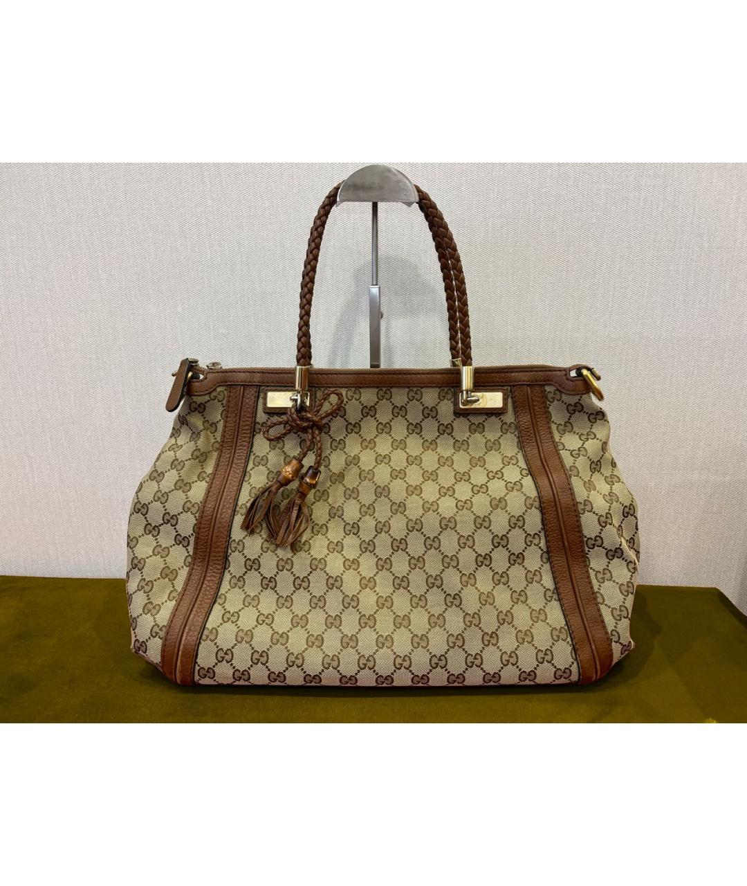 GUCCI Коричневая сумка тоут, фото 8