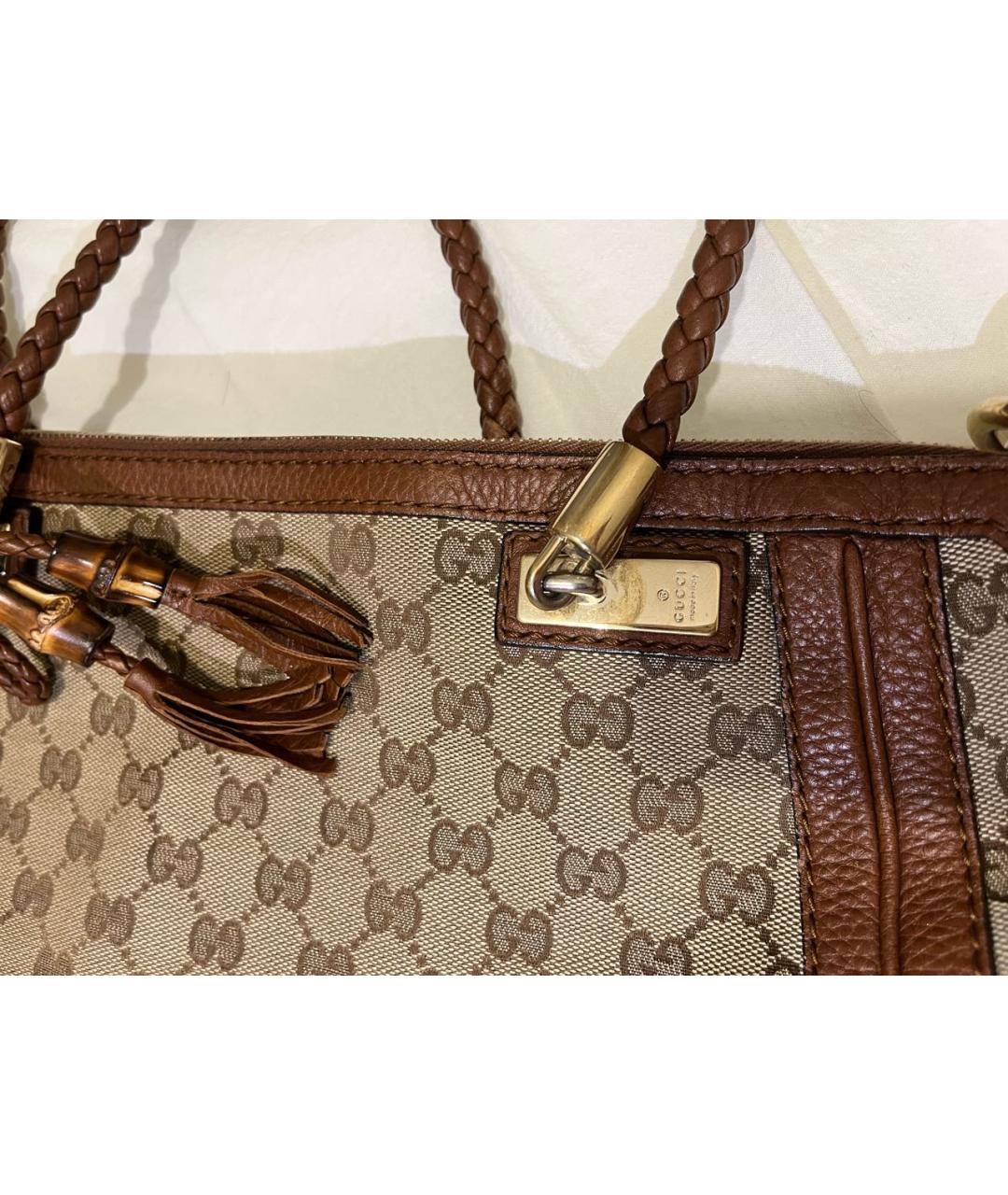 GUCCI Коричневая сумка тоут, фото 7