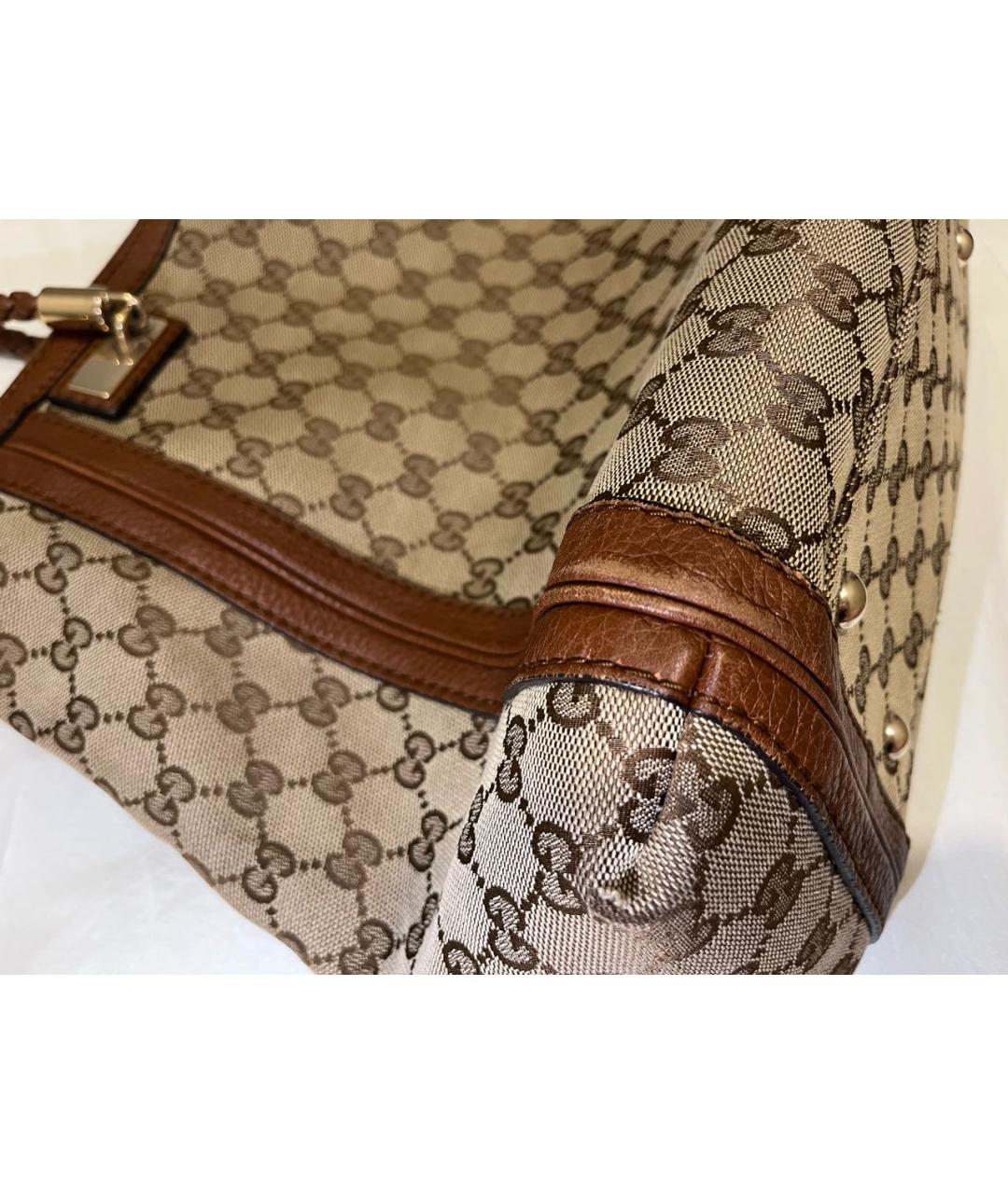 GUCCI Коричневая сумка тоут, фото 5