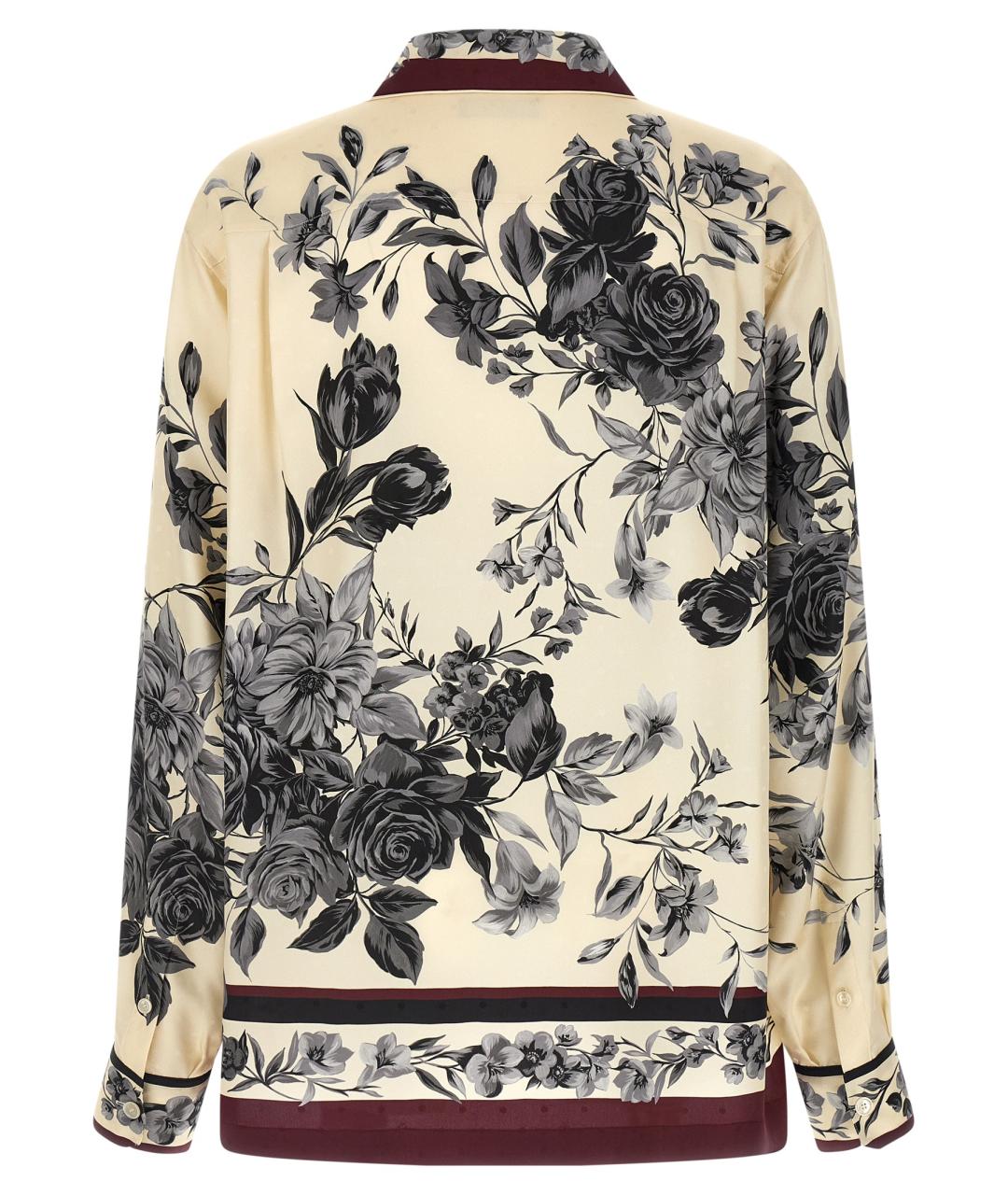 DOLCE&GABBANA Мульти шелковая кэжуал рубашка, фото 2