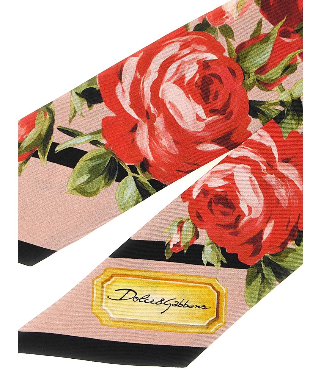 DOLCE&GABBANA Мульти шелковый шарф, фото 3